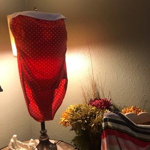 Lauren One Piece Orange polka dot Swimsuit